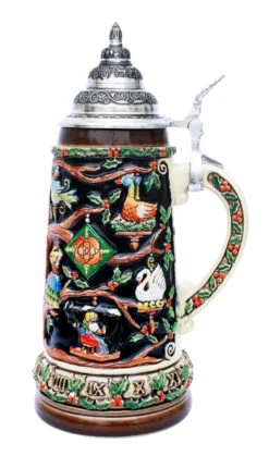 12 Days Of Christmas Beer Stein -Luxury Cup Store 12 Days of Christmas Beer Stein K044 RS SM 63031.1412178346