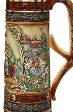 12 Liter Beer Stein With Dancing Bavarian Couple Lid 21 12 Liter Beer Stein With Dancing Bavarian Couple Lid -Luxury Cup Store 12 Liter Beer Stein with Dancing Bavarian Couple Lid K300BF RS Detail SM 79725.1458328572