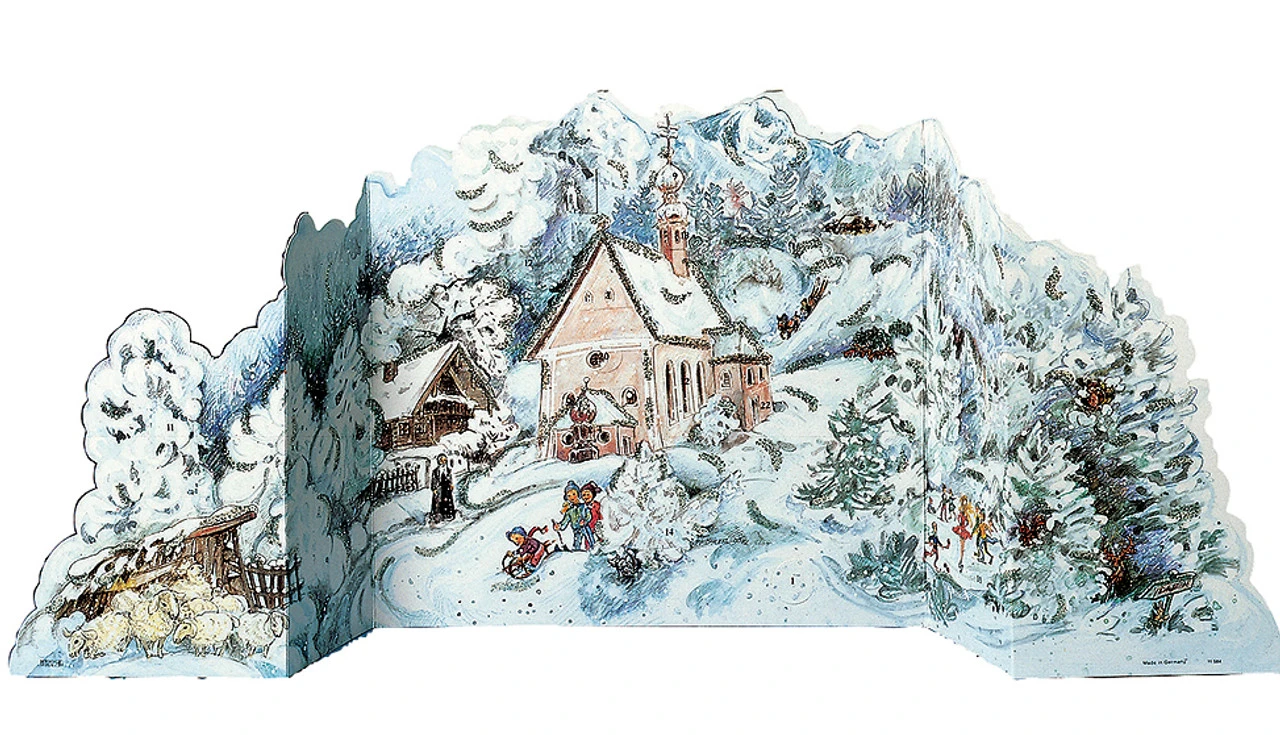 3D Alpine Christmas German Advent Calendar 1 3D Alpine Christmas German Advent Calendar