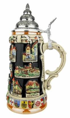 Alsace Souvenir Beer Stein -Luxury Cup Store Alsace Souvenir Beer Stein K309AL RS SM 40519.1649887612