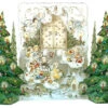 Angels With Christmas Trees 3D German Advent Calendar