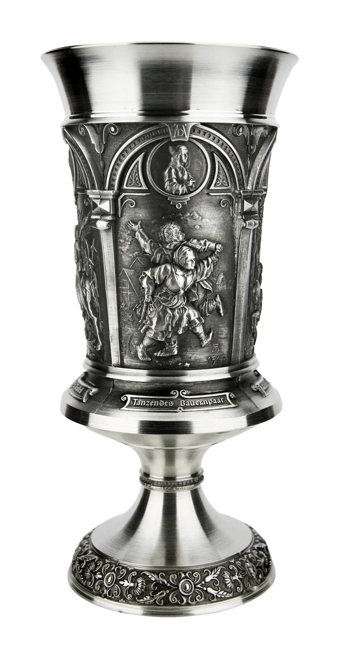 Artist Albrecht Duerer Pewter Beer Goblet - Image 2
