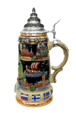 Baltic Sea Panorama Beer Stein 5 Baltic Sea Panorama Beer Stein -Luxury Cup Store Baltic Sea City Beer Stein K309B RS SM 34515.1401226305