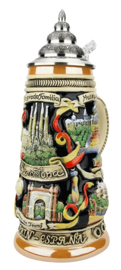 Barcelona Spain Beer Stein -Luxury Cup Store Barcelona Spain Beer Stein K307BA RA SM 09748.1574957518