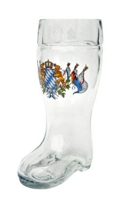 Bavaria Crest Glass Beer Boot 0.5 Liter 9 Bavaria Crest Glass Beer Boot 0.5 Liter -Luxury Cup Store Bavaria Crest Glass Beer Boot 0.5 Liter Angle SM 48863.1510242151
