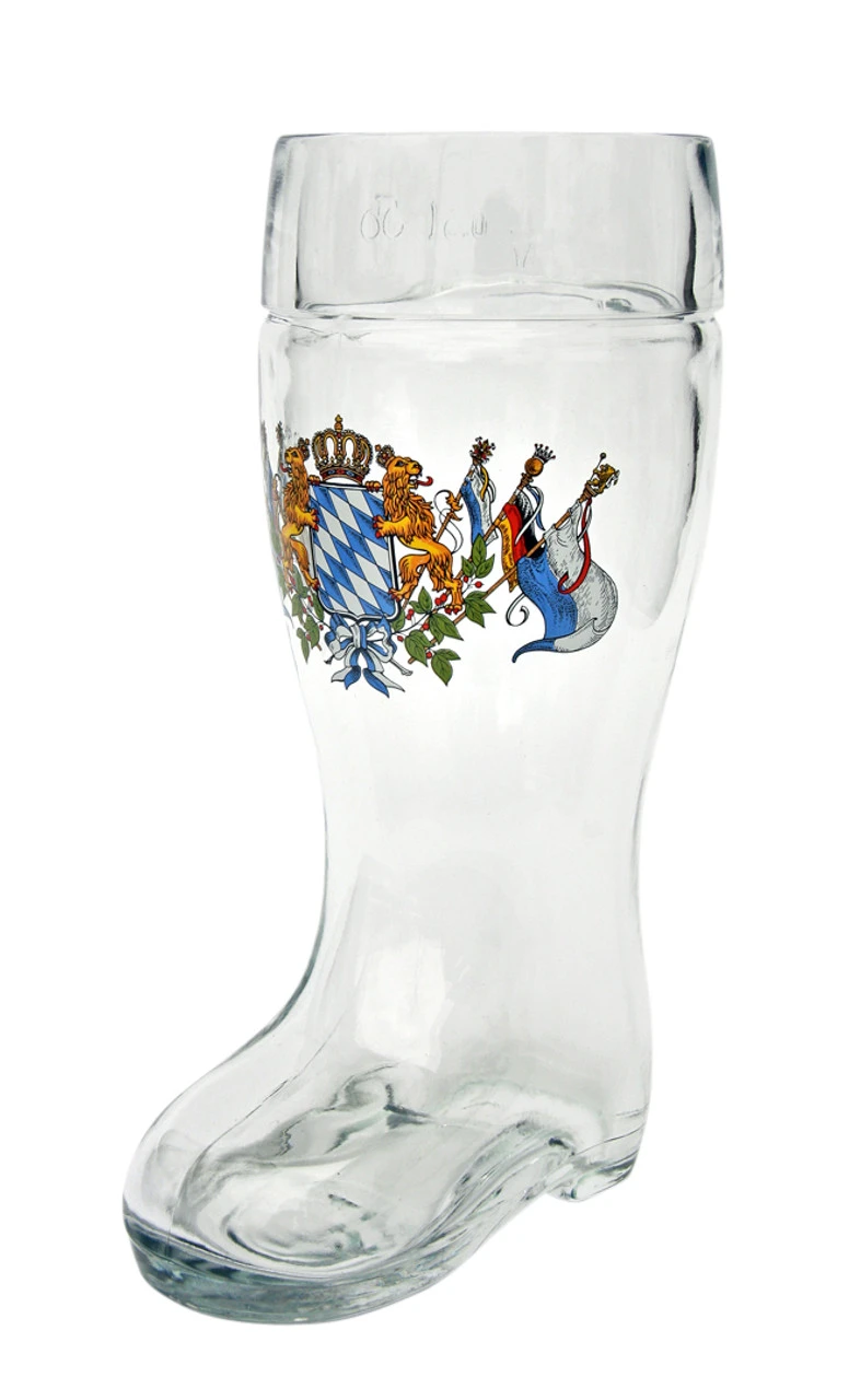 Bavaria Crest Glass Beer Boot 0.5 Liter 4 Bavaria Crest Glass Beer Boot 0.5 Liter - Image 4