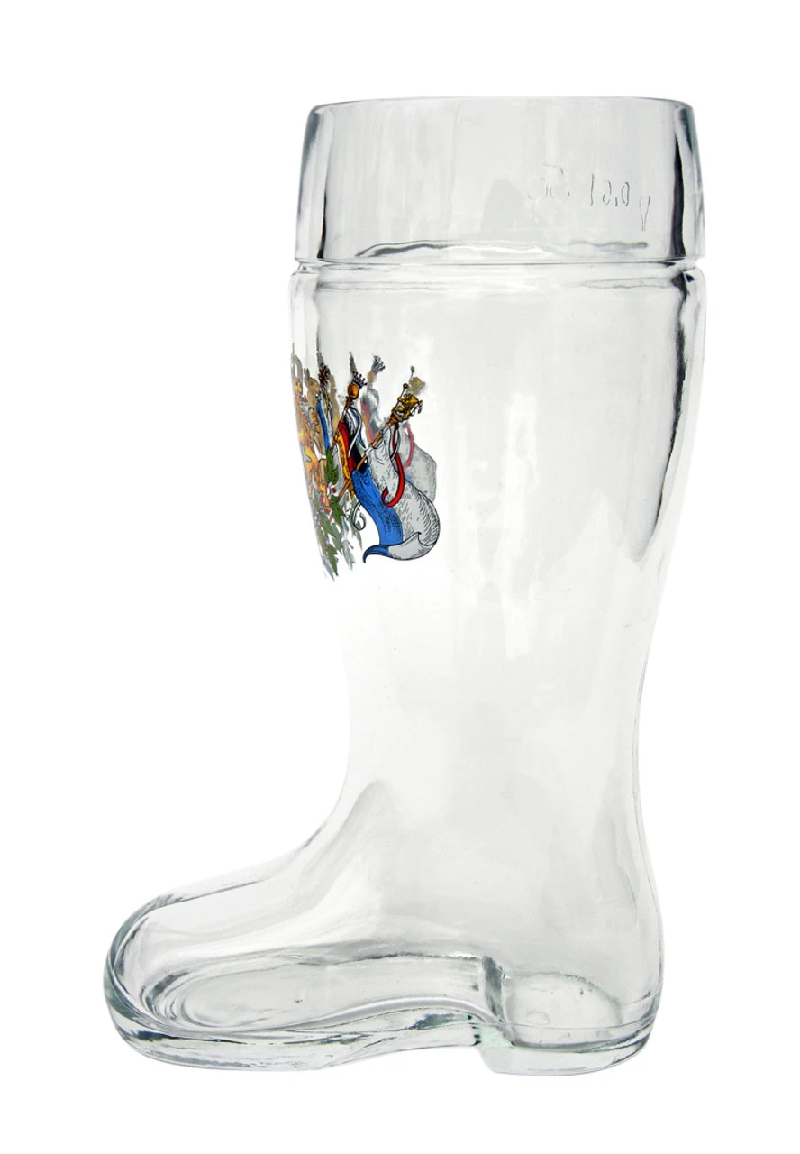 Bavaria Crest Glass Beer Boot 0.5 Liter 6 Bavaria Crest Glass Beer Boot 0.5 Liter - Image 6