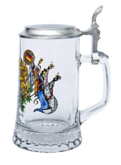 Bavaria Crest Glass Beer Stein -Luxury Cup Store Bavaria Crest Glass Beer Stein STB1 RS SM 31209.1510242702