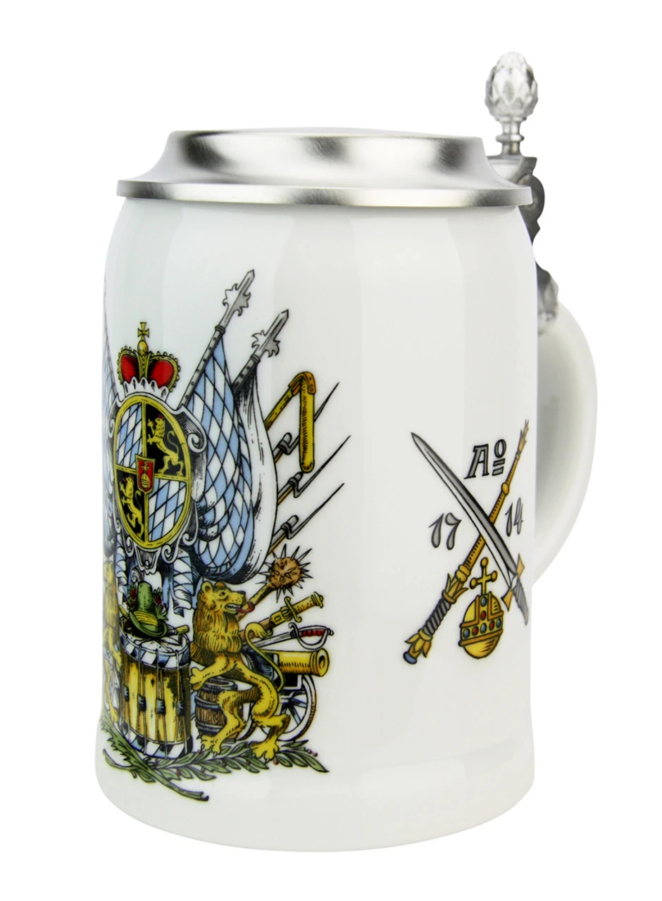 Zimmermann Bavaria Crest Porcelain Beer Stein 1 Zimmermann Bavaria Crest Porcelain Beer Stein