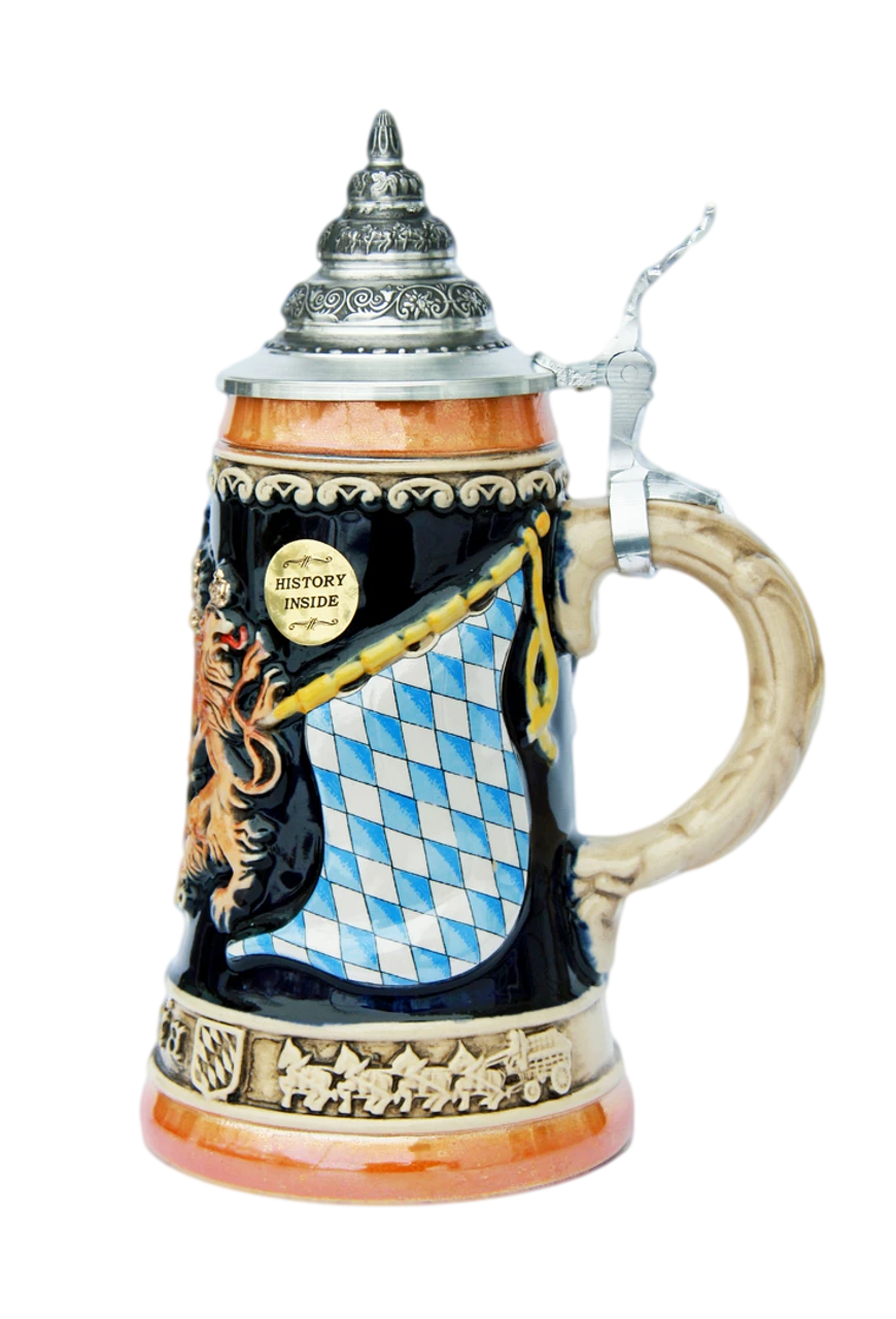 Bavaria Lion Crest Beer Stein 1 Bavaria Lion Crest Beer Stein