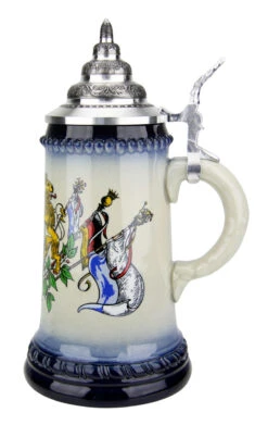 Bavarian Lions And Crown Coat Of Arms Beer Stein -Luxury Cup Store Bavaria Lion Crest Beer Stein K451blB RS SM 05647.1489702227