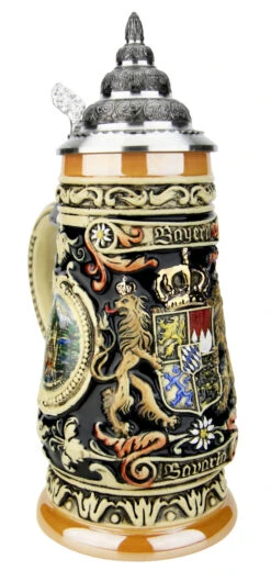 Bavaria Oberammergau German Beer Stein -Luxury Cup Store Bavaria Oberammergau German Beer Stein K1001 LA SM 64347.1585841663