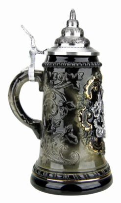 Bavaria Pewter Lion Crest Beer Stein -Luxury Cup Store Bavaria Pewter Lion Crest Beer Stein K455SZB LS SM 91342.1490903076