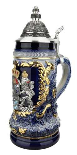 Bavaria Royal Lion Crest Beer Stein -Luxury Cup Store Bavaria Royal Lion Crest Beer Stein ZB14232169 RA SM 94766.1618258207
