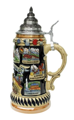 Bavarian Celebration Beer Stein -Luxury Cup Store Bavarian Bayern Panorama Beer Stein K309B RS SM 80676.1500389708