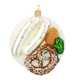 Bavarian Breakfast Glass Christmas Ornament -Luxury Cup Store Bavarian Breakfast Glass Christmas Ornament GSA2764 FNT SM 52069.1612904221