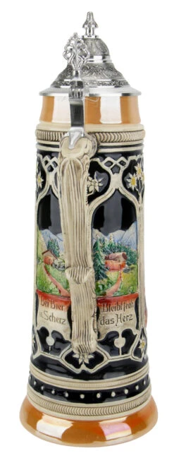 Bavarian Hunters Traditional Style 2 Liter Beer Stein -Luxury Cup Store Bavarian Hunters 2 Liter Beer Stein T0080204 4 Back SM 59811.1479049677