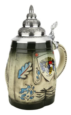 Bavarian Lederhosen 3D Beer Stein -Luxury Cup Store Bavarian Lederhosen 3D Beer Stein K280 LA SM 26410.1618434568