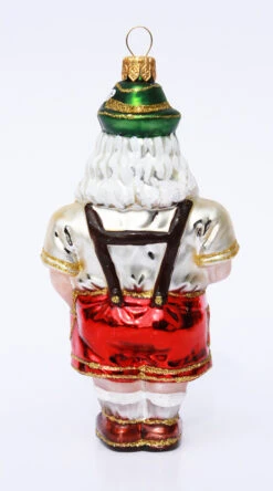 Bavarian Oktoberfest Santa Christmas Ornament -Luxury Cup Store Bavarian Oktoberfest Santa Ornament PPEW547 Back SM 27846.1508949615