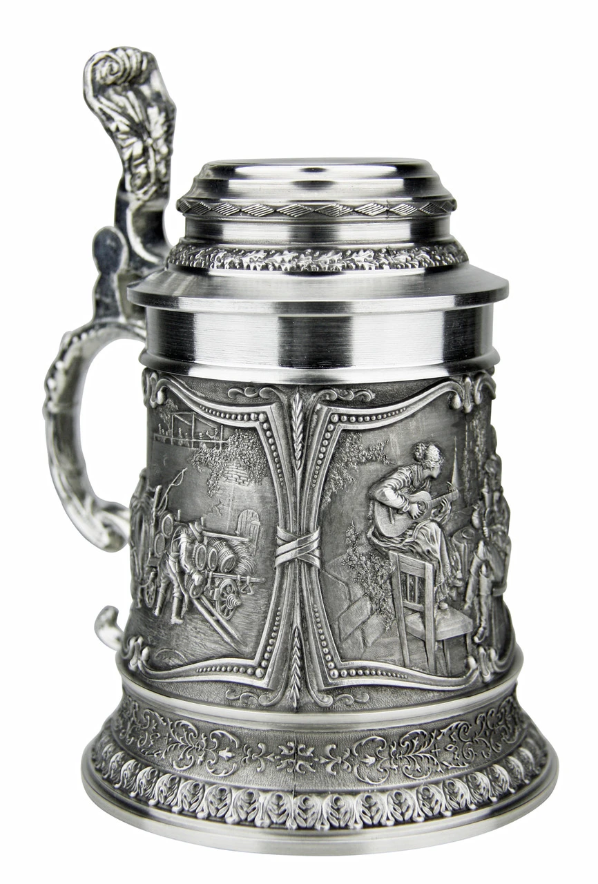 Beer Brewers Pewter Beer Stein 2 Beer Brewers Pewter Beer Stein - Image 2