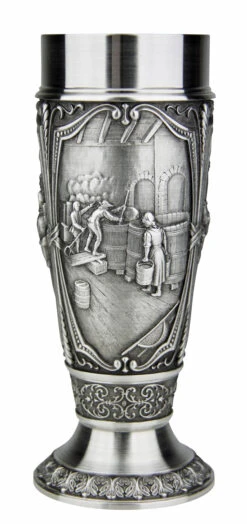 Beer Brewers Pewter Pilsner Tulip Cup -Luxury Cup Store Beer Brewers Pewter Pilsner Tulip Cup AS10325 Side3 SM 38160.1511120988