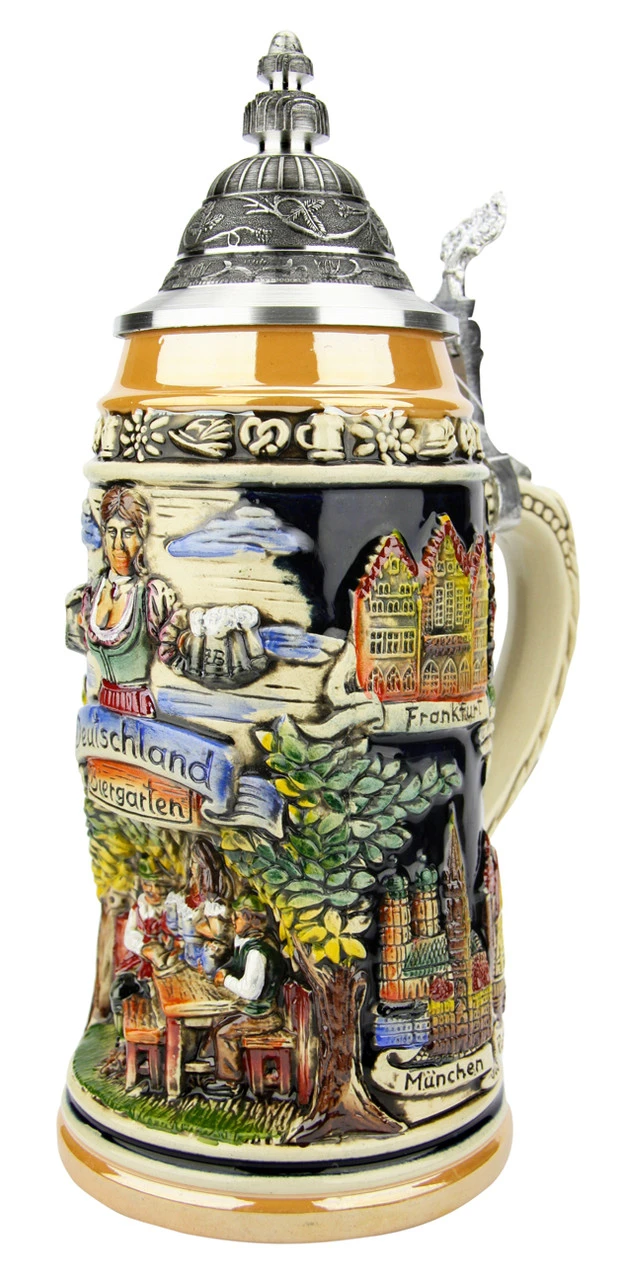 Beer Garden Panorama Grotto Stein | 1 Liter 5 Beer Garden Panorama Grotto Stein | 1 Liter - Image 5