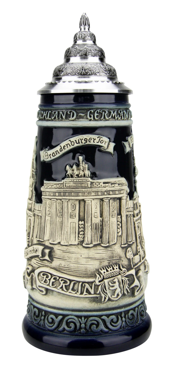 Berlin Beer Stein Cobalt 2 Berlin Beer Stein Cobalt - Image 2
