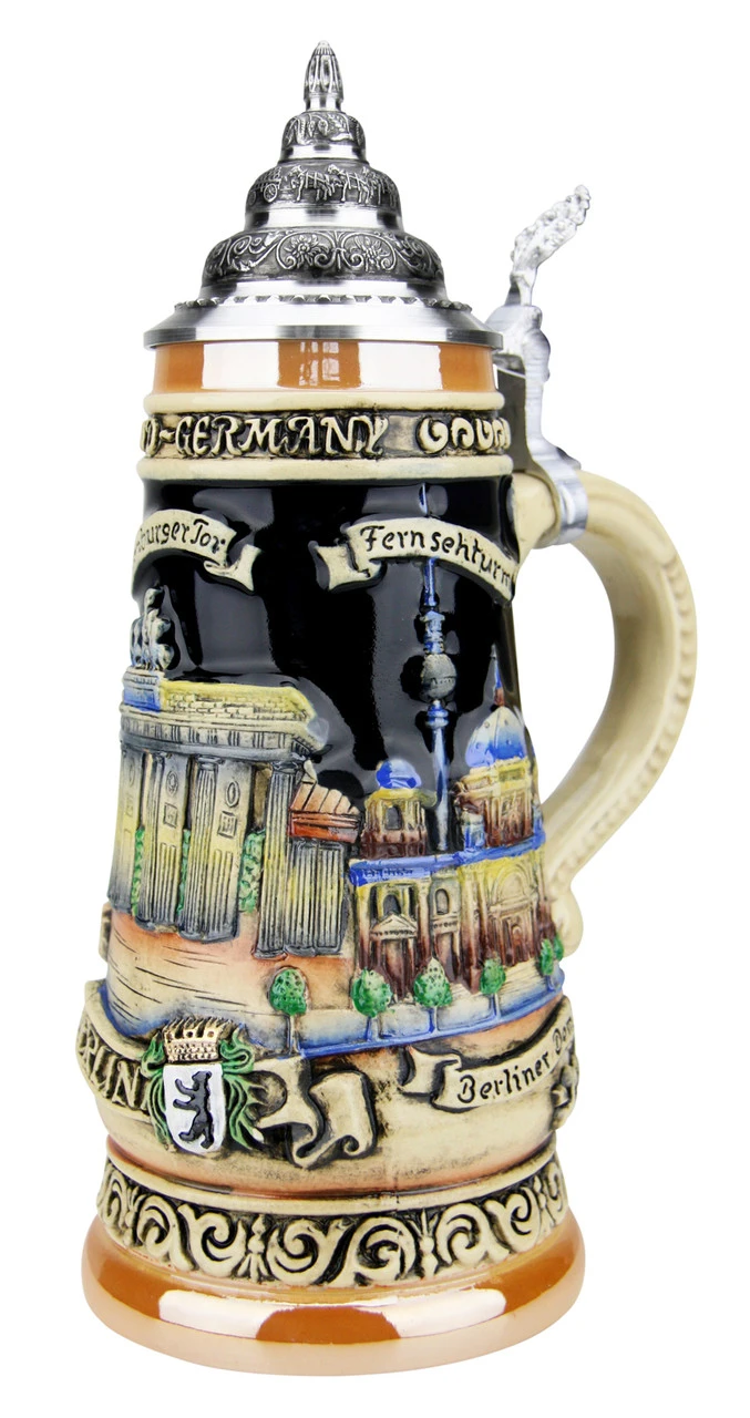 Berlin And Brandenburg Gate Beer Stein 1 Berlin And Brandenburg Gate Beer Stein