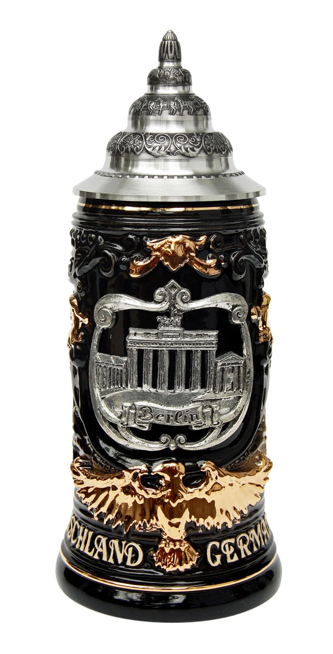 Berlin Germany Eagle Handle Beer Stein 1 Berlin Germany Eagle Handle Beer Stein