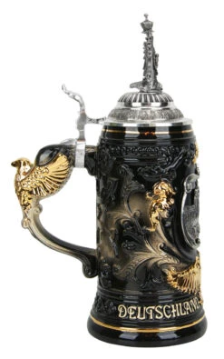 Berlin Germany Eagle Handle Beer Stein With Eagle Lid -Luxury Cup Store Berlin Germany Eagle Handle Beer Stein with Eagle Lid LS SM 88891.1460491922