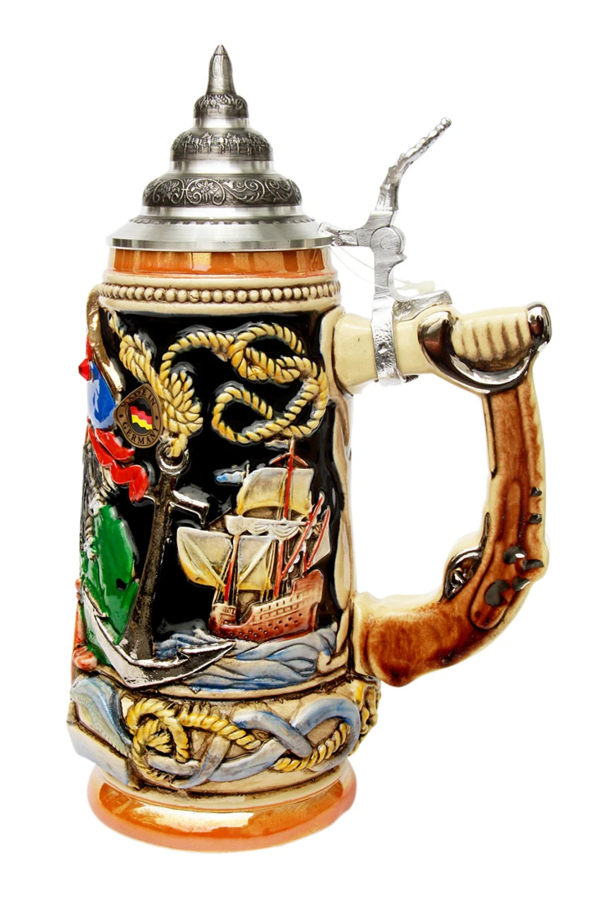 Blackbeard The Pirate Beer Stein 2 Blackbeard The Pirate Beer Stein - Image 2