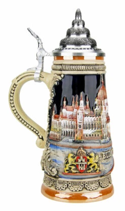 Budapest Beer Stein -Luxury Cup Store Budapest Beer Stein K305BV LS SM 45665.1491349671