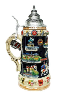 Budapest Commemorative Beer Stein -Luxury Cup Store Budapest Commemorative Beer Stein K309BU LS SM 06325.1401735669