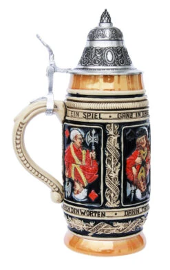 Card Player Beer Stein -Luxury Cup Store Card Players Beer Stein KT1329BZ LS SM 47271.1401390515