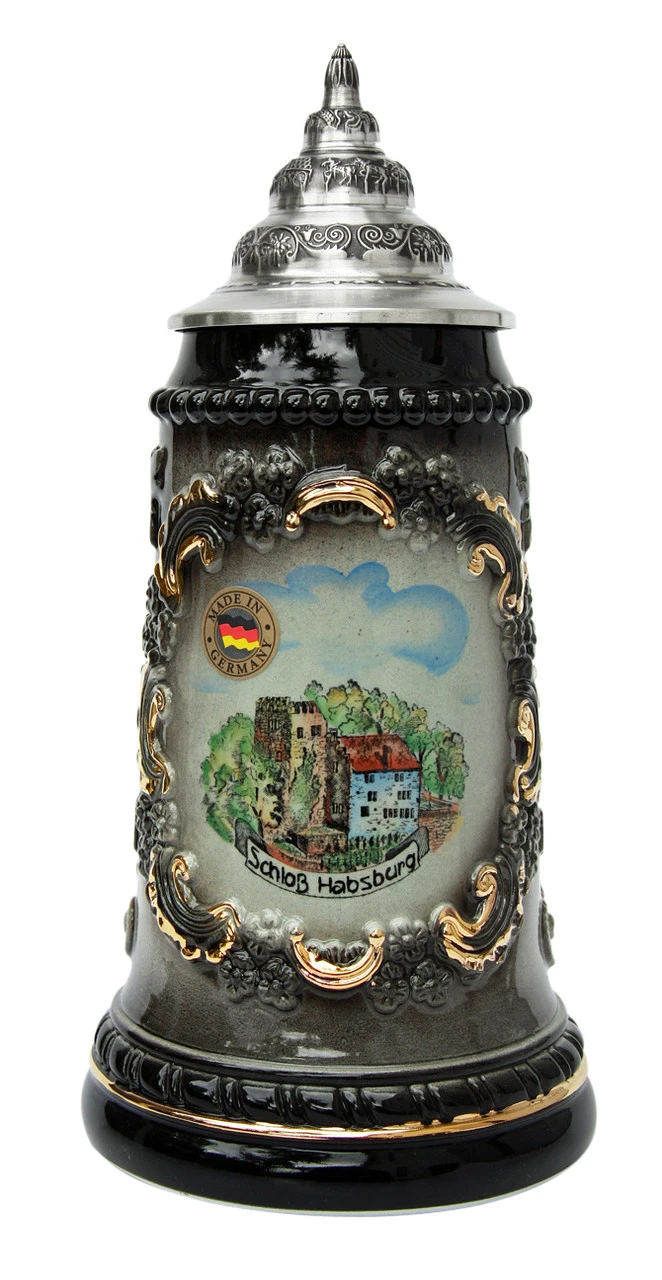 Habsburg Castle Souvenir Beer Stein 1 Habsburg Castle Souvenir Beer Stein