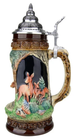 Chamois Wildlife Grotto Beer Stein -Luxury Cup Store Chamois Wildlife Grotto Beer Stein K335BCH RS SM 02408.1547179903