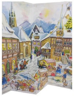 Christkindlmarkt 1958 Reproduction German Advent Calendar -Luxury Cup Store Christkindlmarkt 1958 Reproduction German Advent Calendar RSV110 Detail 2 55207.1670109906