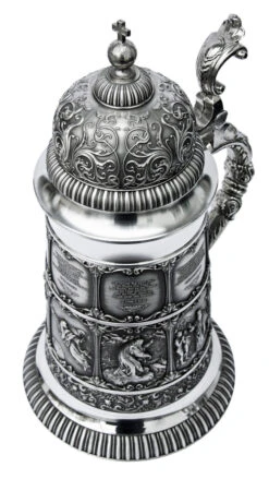 Creation Pewter Beer Stein -Luxury Cup Store Creation Pewter Beer Stein AS60318 Angle SM 30578.1398608932