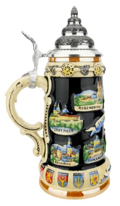 Danube River Commemorative Stein -Luxury Cup Store Danube River Commemorative Stein K309DO LS SM 17571.1618332321