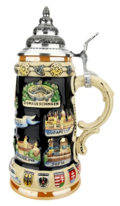 Danube River Commemorative Stein -Luxury Cup Store Danube River Commemorative Stein K309DO RS SM 70929.1618332325