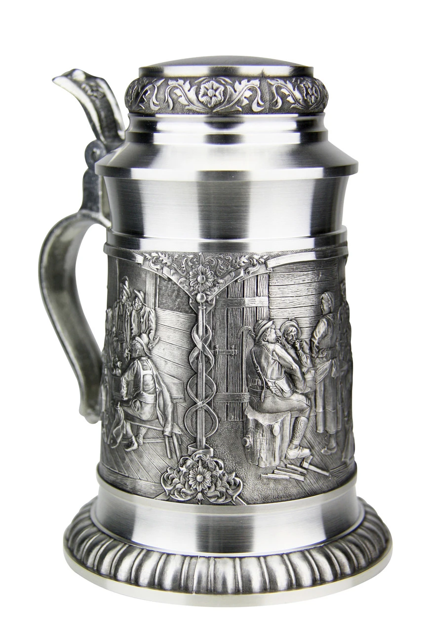 Defregger Pewter Beer Stein | 0.5 Liter 1 Defregger Pewter Beer Stein | 0.5 Liter