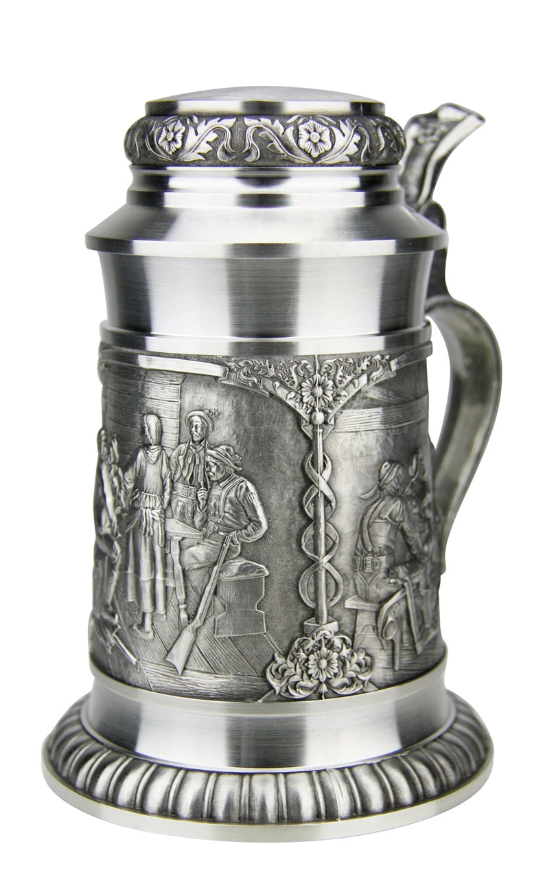 Defregger Pewter Beer Stein | 0.5 Liter 3 Defregger Pewter Beer Stein | 0.5 Liter - Image 3