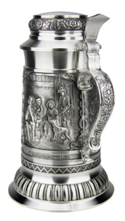 Defregger Pewter Beer Stein | 1 Liter 10 Defregger Pewter Beer Stein | 1 Liter -Luxury Cup Store Defregger Pewter Beer Stein 1 Liter DN8824Z Back SM 55158.1511061308