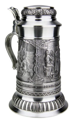 Defregger Pewter Beer Stein | 1 Liter 8 Defregger Pewter Beer Stein | 1 Liter -Luxury Cup Store Defregger Pewter Beer Stein 1 Liter DN8824Z LA SM 38866.1511061308