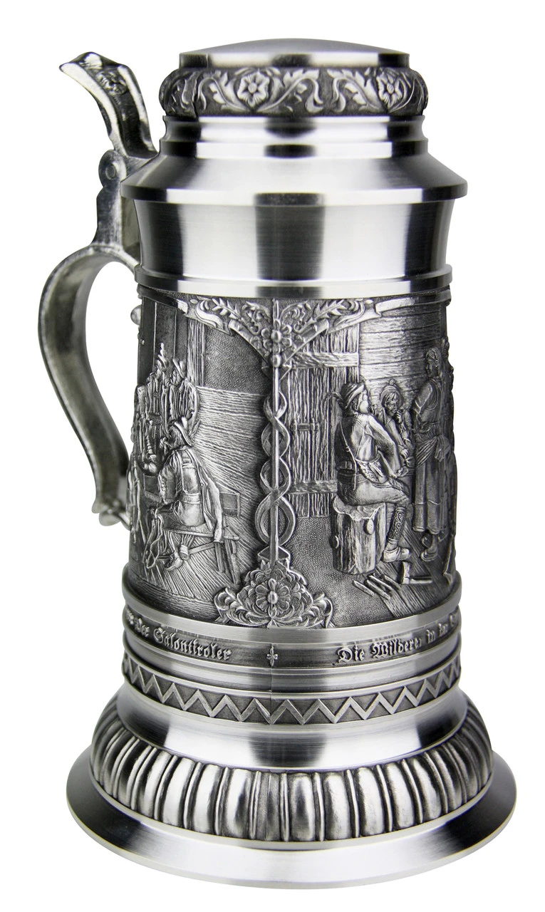 Defregger Pewter Beer Stein | 1 Liter 3 Defregger Pewter Beer Stein | 1 Liter - Image 3