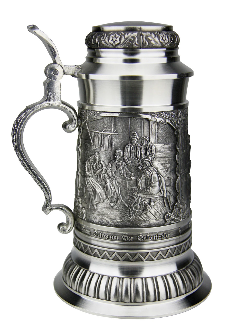 Defregger Pewter Beer Stein | 1 Liter 4 Defregger Pewter Beer Stein | 1 Liter - Image 4
