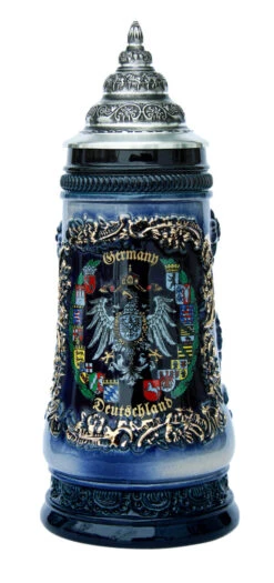 Deutschland Alpine Flowers Beer Stein