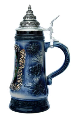 Deutschland Alpine Flowers Beer Stein 5 Deutschland Alpine Flowers Beer Stein -Luxury Cup Store Deutschland Alpine Flowers Beer Stein K709BL RS SM 10709.1401395494