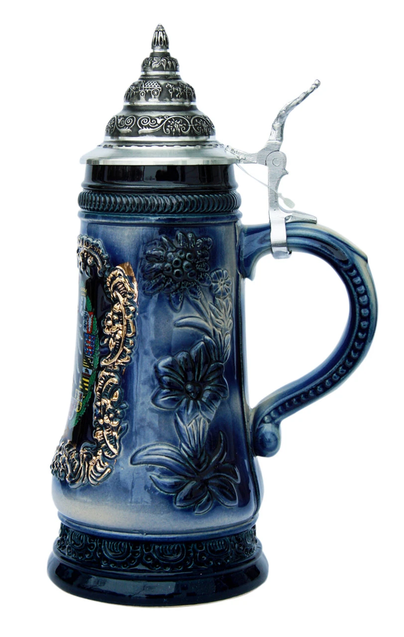 Deutschland Alpine Flowers Beer Stein 3 Deutschland Alpine Flowers Beer Stein - Image 3