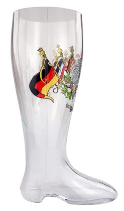 Deutschland Crest Glass Beer Boot 2 Liter 5 Deutschland Crest Glass Beer Boot 2 Liter -Luxury Cup Store Deutschland Crest Glass Beer Boot 2 Liter GS2820DF Side 2 SM 10409.1574965077